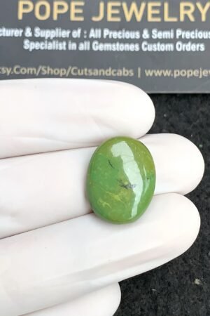 Natural Tibetan Turquoise Gemstone Smooth Oval Shape Cabochon High Quality Loose Gemstones For Jewelry Making 19x15x5 MM Size 1 Pc V2829