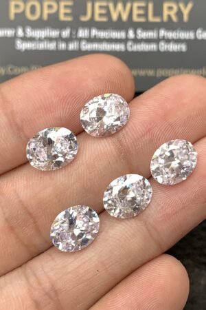 Zircon Gemstone Faceted Cut Oval Shape High Quality Loose Gemstones For Jewelry Making 10x8 MM Size 5 Pcs SM24950
