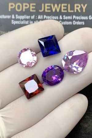 Zircon Gemstone Faceted Cut Mix Shape High Quality Loose Gemstones For Jewelry Making 10-16 MM Size 5 Pcs SM24978