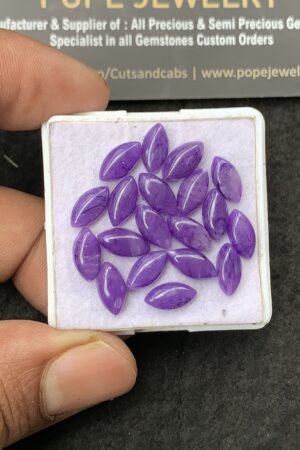 Charoite Quartz Gemstone Smooth Marquise Shape Cabochon High Quality Loose Gemstones For Jewelry Making 10x5 MM Size 19 Pcs V3065