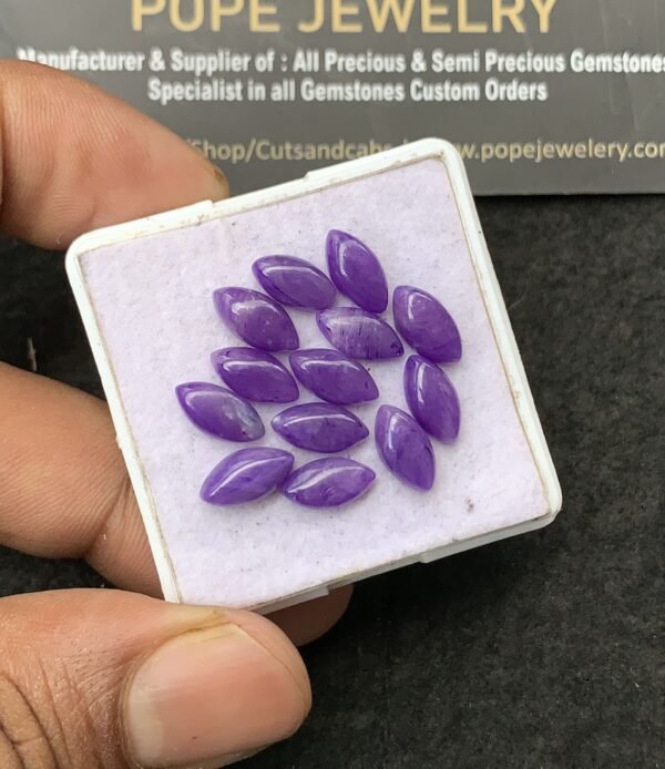 Charoite Quartz Gemstone Smooth Marquise Shape Cabochon High Quality Loose Gemstones For Jewelry Making 10x5 MM Size 13 Pcs V3069 - Image 2