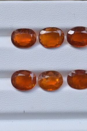 Natural Orange Kyanite Gemstone Faceted Cut Oval Shape High Quality Loose Gemstones For Jewelry Making 10x8 MM Size 6 Pcs V3786