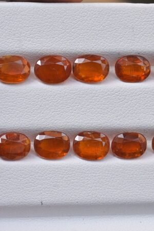 Natural Orange Kyanite Gemstone Faceted Cut Oval Shape High Quality Loose Gemstones For Jewelry Making 8x6 MM Size 10 Pcs V3787