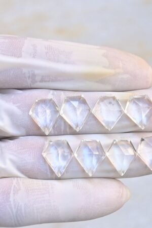 Natural Crystal Gemstone Step Cut Fancy Shape Cabochon High Quality Loose Gemstones For Jewelry Making 14x12 MM Size 8 Pcs V4084