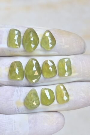 Natural Vessonite Gemstone Rose Cut Fancy Shape Cabochon High Quality Loose Gemstones For Jewelry Making 12-16 MM Size 10 Pcs V4105