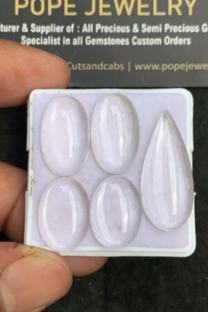 Natural Crystal Gemstone Smooth Mix Shape Cabochon High Quality Loose Gemstones For Jewelry Making 17-19 MM Size 5 Pcs V3690