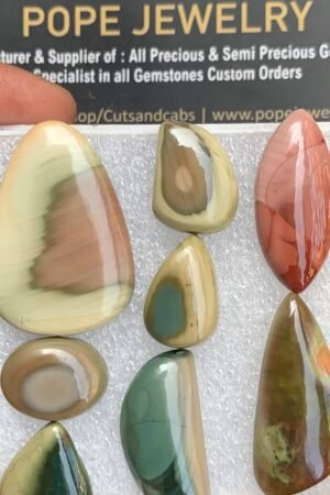 Natural Imperial Jasper Gemstone Smooth Fancy Shape Cabochon High Quality Loose Gemstones For Jewelry Making 16-32 MM Size 8 Pc V3709