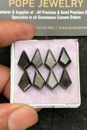 Natural Golden Obsidian Gemstone Step Cut Fancy Shape Cabochon High Quality Loose Gemstones For Jewelry Making 12x8 MM Size 8 Pcs V3559