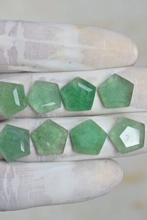 Natural Strawberry Quartz Gemstone Step Cut Fancy Shape Cabochon High Quality Loose Gemstones For Jewelry Making 14 MM Size 8 Pcs V4213