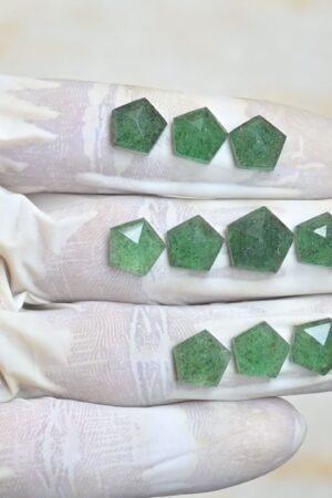 Natural Strawberry Quartz Gemstone Step Cut Fancy Shape Cabochon High Quality Loose Gemstones For Jewelry Making 10-12 MM Size 10 Pcs V4242