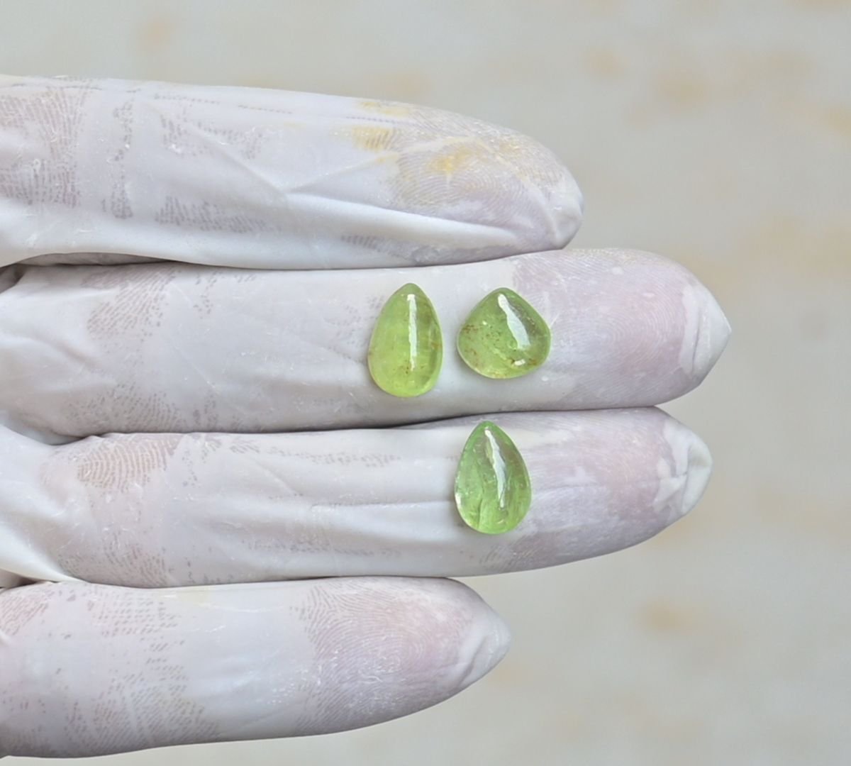 Natural Mint Kyanite Gemstone Smooth Mix Shape Cabochon High Quality Loose Gemstones For Jewelry Making 10-12 MM Size 5 Pcs V4255