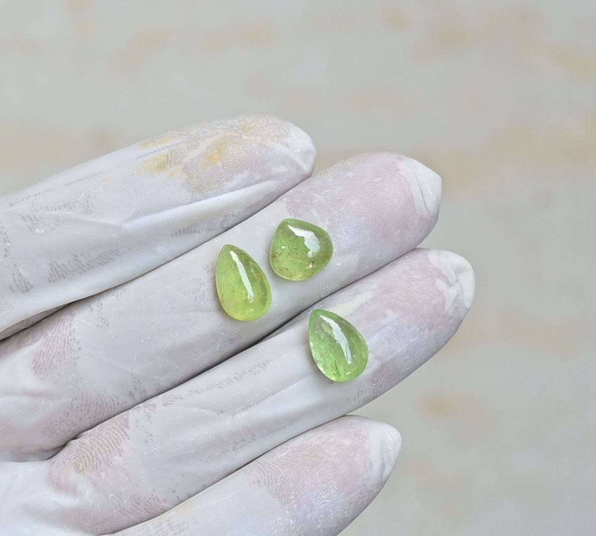 Natural Mint Kyanite Gemstone Smooth Mix Shape Cabochon High Quality Loose Gemstones For Jewelry Making 10-12 MM Size 5 Pcs V4255 - Image 2