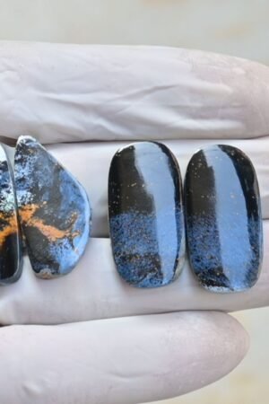 Natural Pieter Site Gemstone Smooth Fancy Shape Cabochon High Quality Loose Gemstones For Jewelry Making 30-31 MM Size 2 Pair V4140