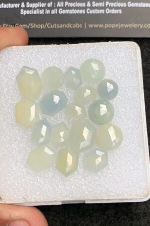 Natural Yellow Sapphire Gemstone Step Cut Mix Shape Cabochon High Quality Loose Gemstones For Jewelry Making 8-14 MM Size 17 Pcs V4342