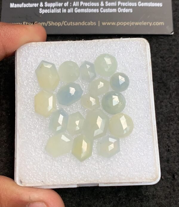 Natural Yellow Sapphire Gemstone Step Cut Mix Shape Cabochon High Quality Loose Gemstones For Jewelry Making 8-14 MM Size 17 Pcs V4342