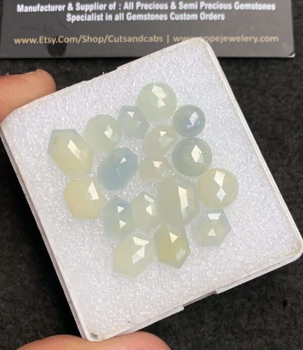 Natural Yellow Sapphire Gemstone Step Cut Mix Shape Cabochon High Quality Loose Gemstones For Jewelry Making 8-14 MM Size 17 Pcs V4342 - Image 2