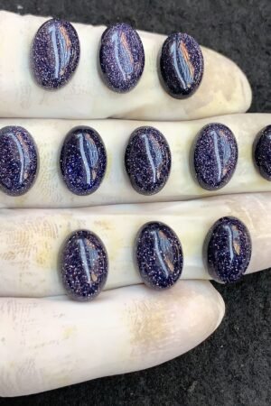 Blue Sandstone Gemstone Smooth Oval Shape Cabochon High Quality Loose Gemstones For Jewelry Making 14x10 MM Size 11 Pcs V4548