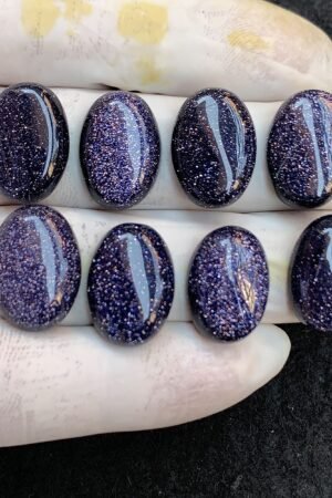 Blue Sandstone Gemstone Smooth Oval Shape Cabochon High Quality Loose Gemstones For Jewelry Making 18x13 MM Size 8 Pcs V4550