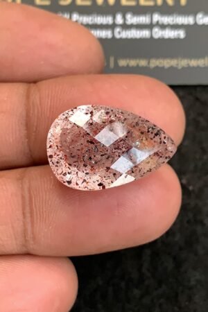 Natural Super Seven Gemstone Faceted Cut Pear Shape High Quality Loose Gemstones For Jewelry Making 22x15x9 MM Size 1 Pcs V4800